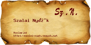 Szalai Nyék névjegykártya